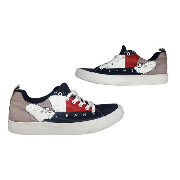 Tommy Hilfiger Shoes Womens 8 Bugs Bunny Space Jam Gray Blue White Sneakers